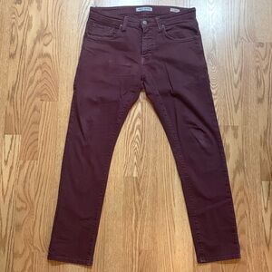 Mavi Men’s 32x30 Jake Slim Leg Burgundy Jeans